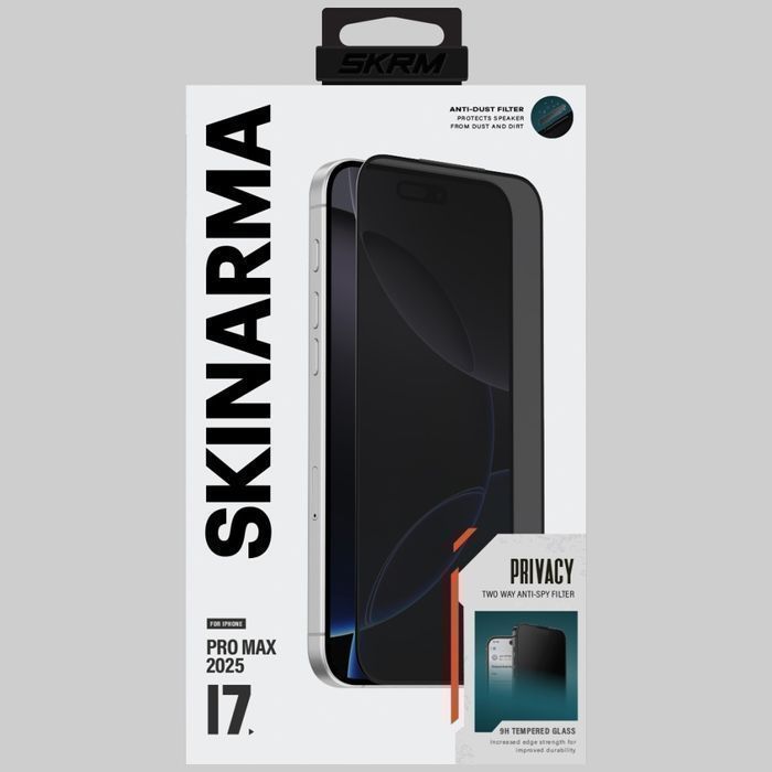 Szkło hartowane Skinarma Privacy iPhone 17 Pro Max prywatyzujące