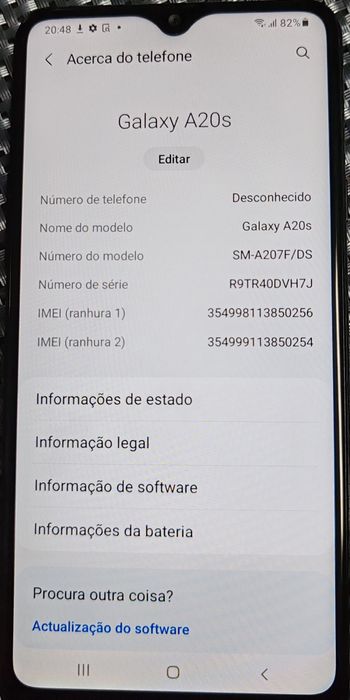 Samsung A20S - Usado