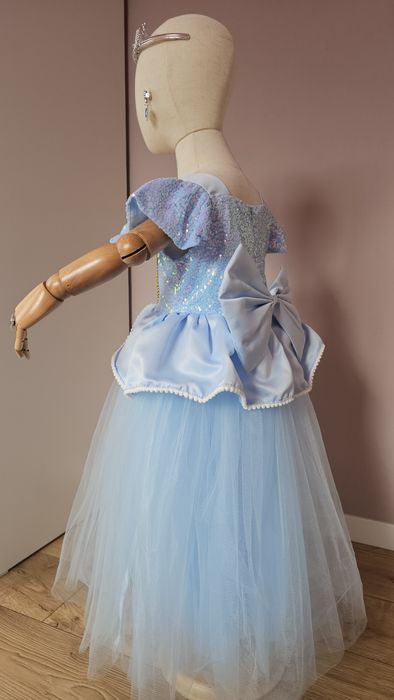 Дитяча гарна пишна сукня принцеси блакитна попелюшки на 3 4 5 6 років