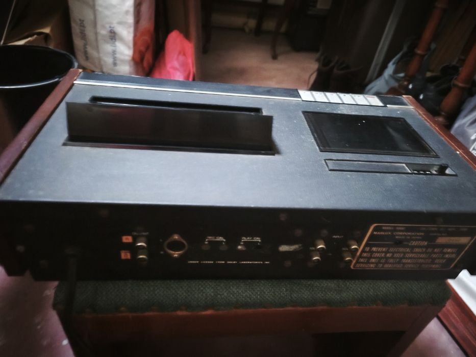 Leitor gravador cassetes vintage