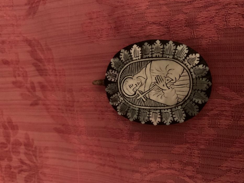 arte sacra medalhão S Francisco Assis