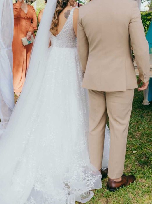 Vestido de Noiva Exclusivo (como novo, excelente estado)