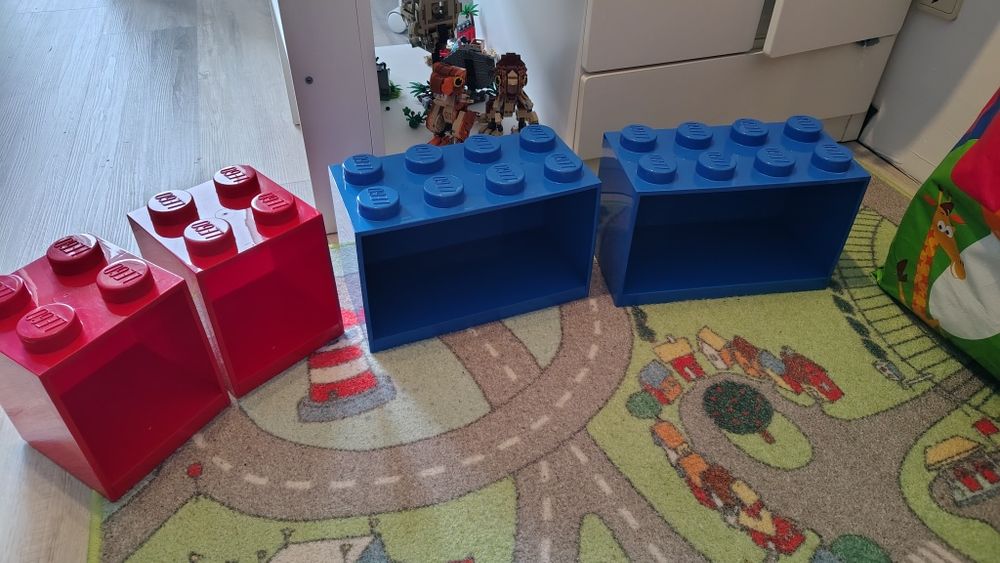 Conjunto de Prateleiras Modulares Empilháveis LEGO Brick