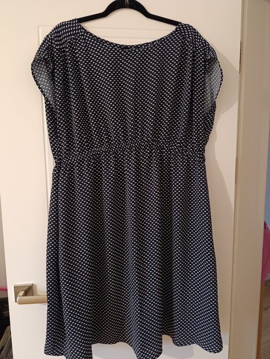 Jeansy ciążowe H&M Mama 44, 2 sukienki,rajstopy,getry