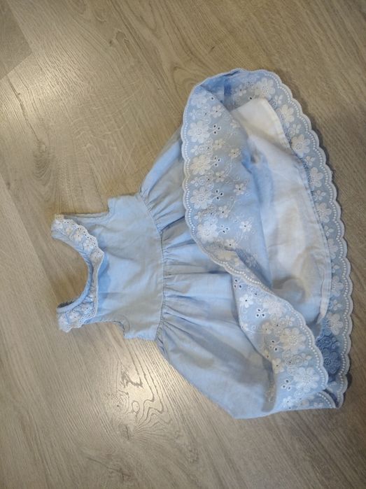 Sukienka niebieska 80/86