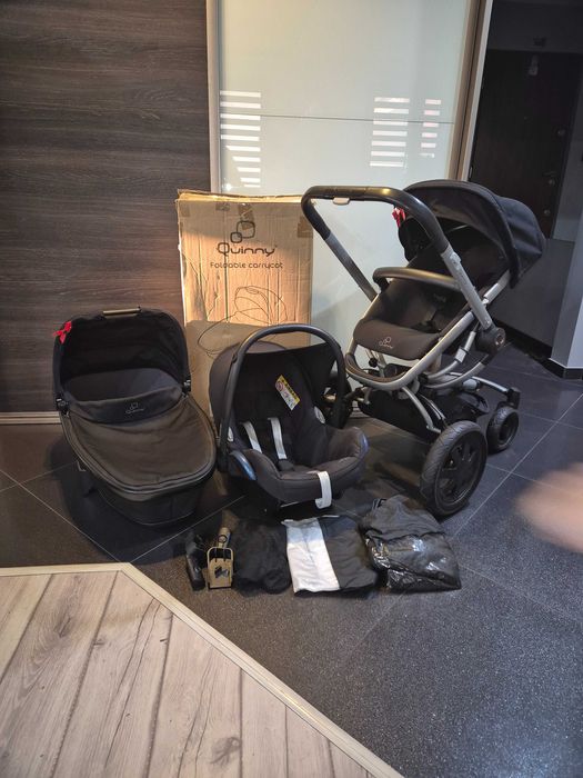 Wózek dziecięcy, KOMPLETNY Quinny buzz xtra + akcesoria! Idealny!
