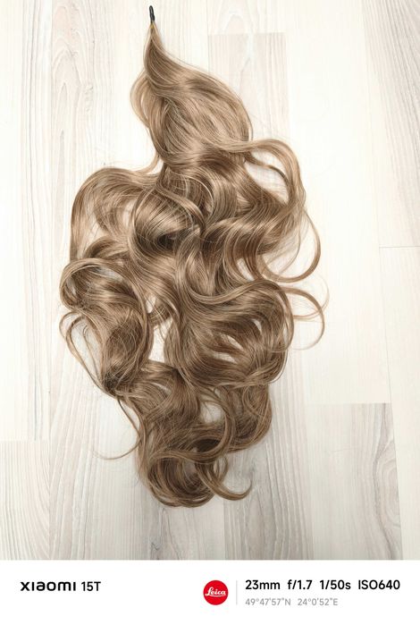 Волосся причіпне, накладний хвіст, шиньйон, причіпний хвіст, штучне