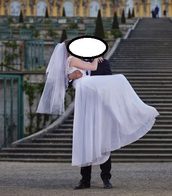 Suknia ślubna z muślinu