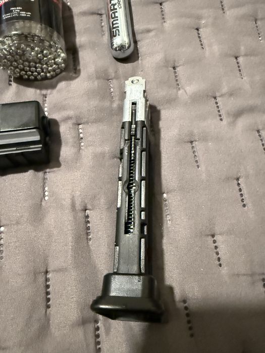 Pistola de treino desportivo de esferas de aco 4,5mm 3J