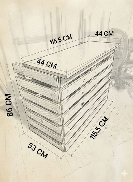 Balcão para festa de aniversário