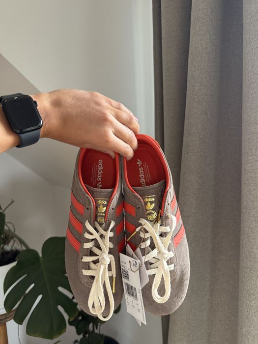 nowe gazelle lo pro w brązowe z pomarańczowymi paskami