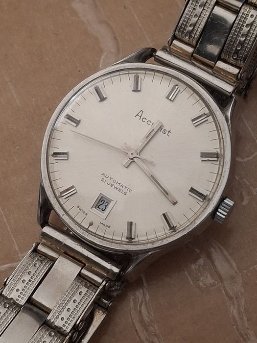 Vintage Suíço Accurist Automatico 21 Jewels para homem 1960/70's  2