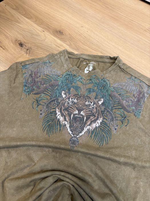 Medicine T-shirt Khaki Tiger Jungle Print Boxy Fit S