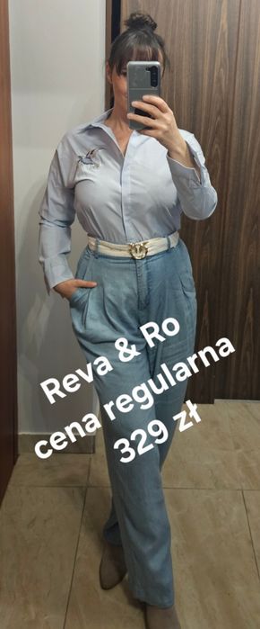 Błękitna niebieska koszula Reva & Ro