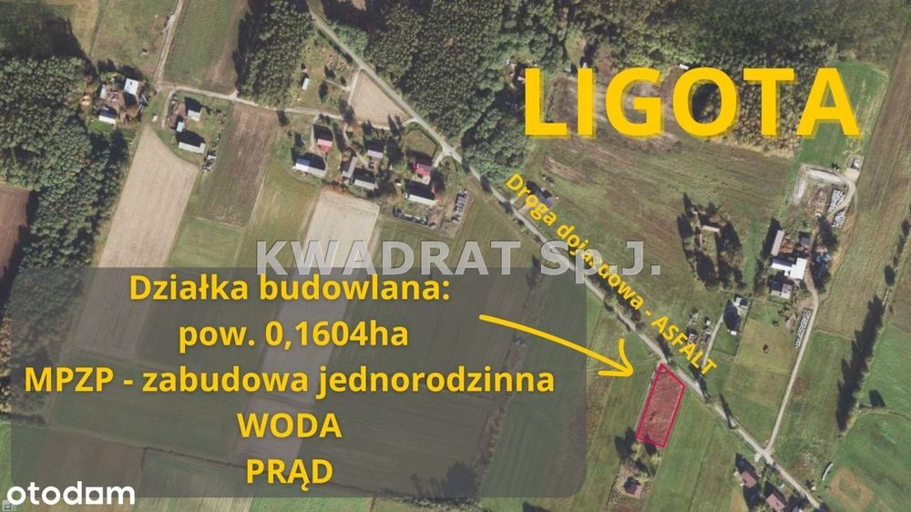 Działka budowlana - Ligota gm. Kobyla Góra