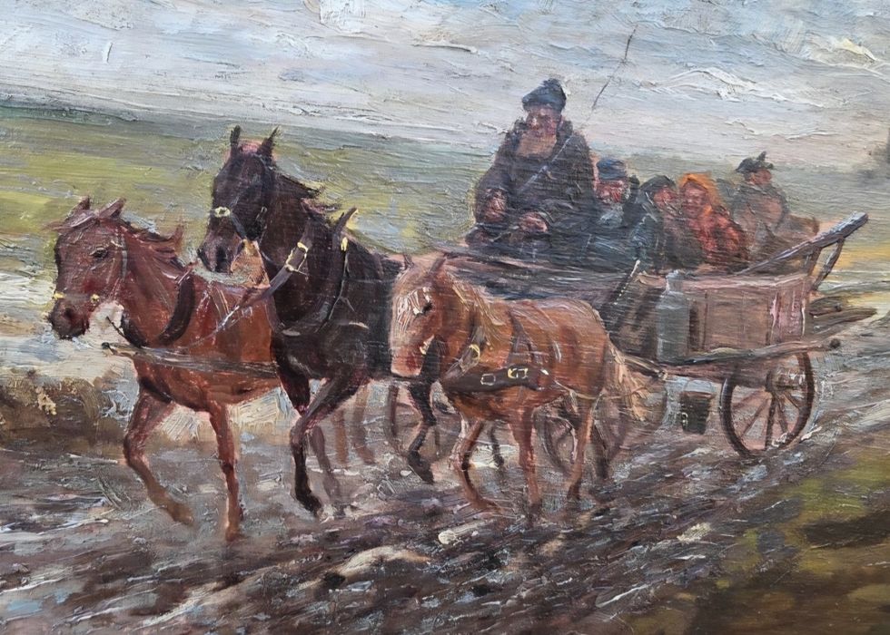 Obraz zaprzęg wóz koń Wasilowski