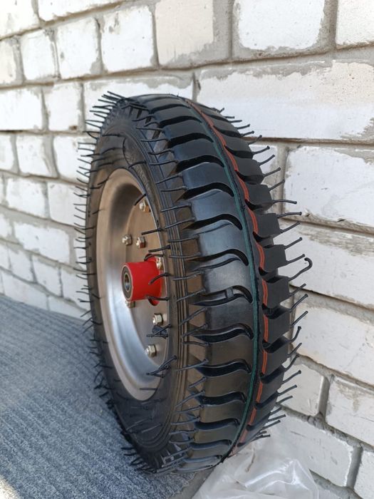 Покришки та Колеса на тачку (3.50-8, 4.00-8). Посилені 6PR. Наложка