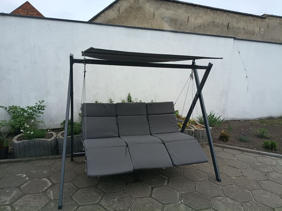FlexiSwing Huśtawka ogrodowa w stylu Hollywood 3-osobowa