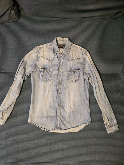 Koszula męska jeansowa slim fit marki ZARA rozm L