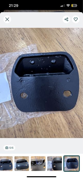 Batente chão lacado preto - NOVO