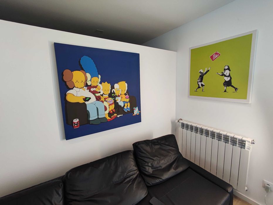 KAWS, 1mx1m Untitled (Kimpsons), 2003