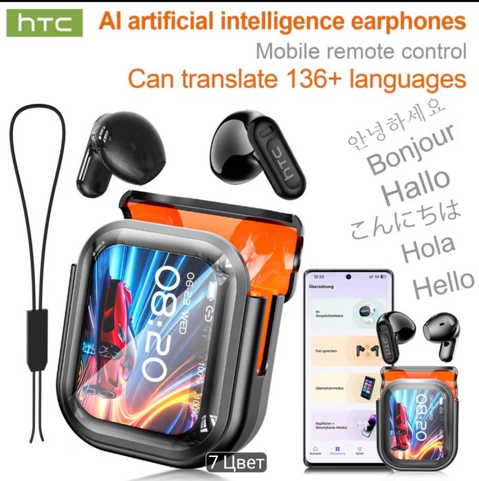 Наушники смарт с переводчиком. HTC, GPS, Amoled