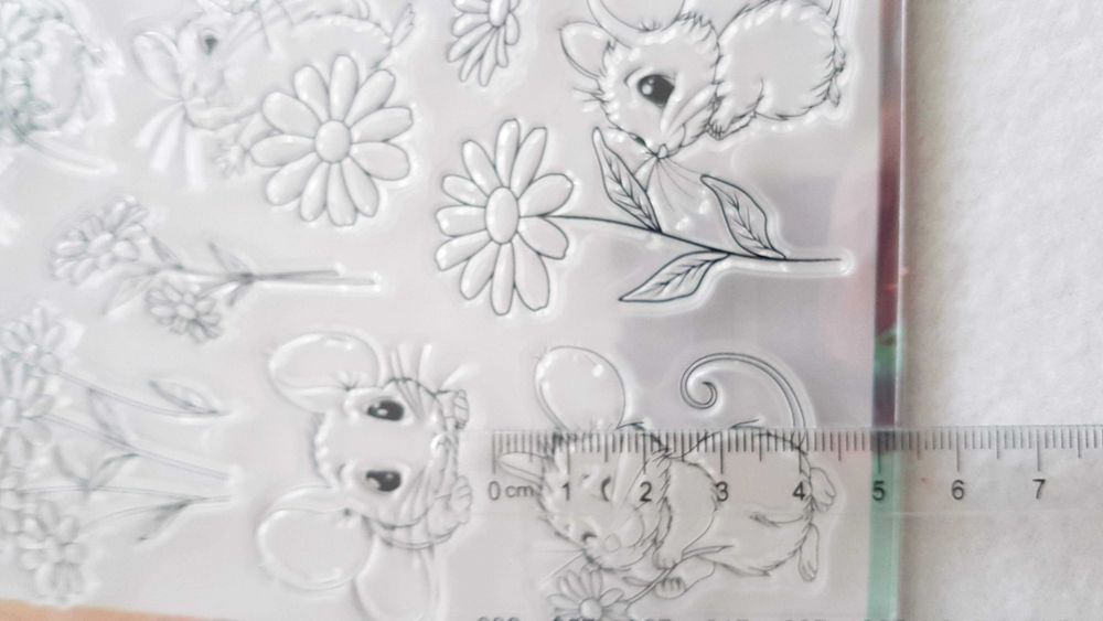 Stemple, Pieczątki, Clear Stamps, Scrapbooking -Myszki