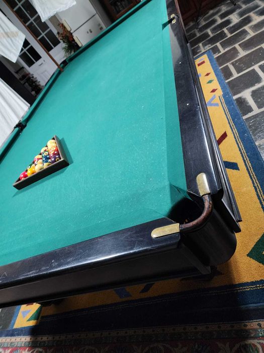 Mesa de Bilhar Snoker Cor Preta