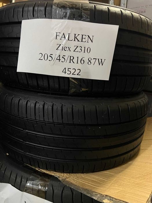 205/45R16 Літня шина Falken Ziex Z310, стан нової, пара  2022р