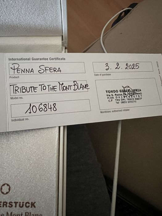 Penna Sfera Tribute to the MontBlanc