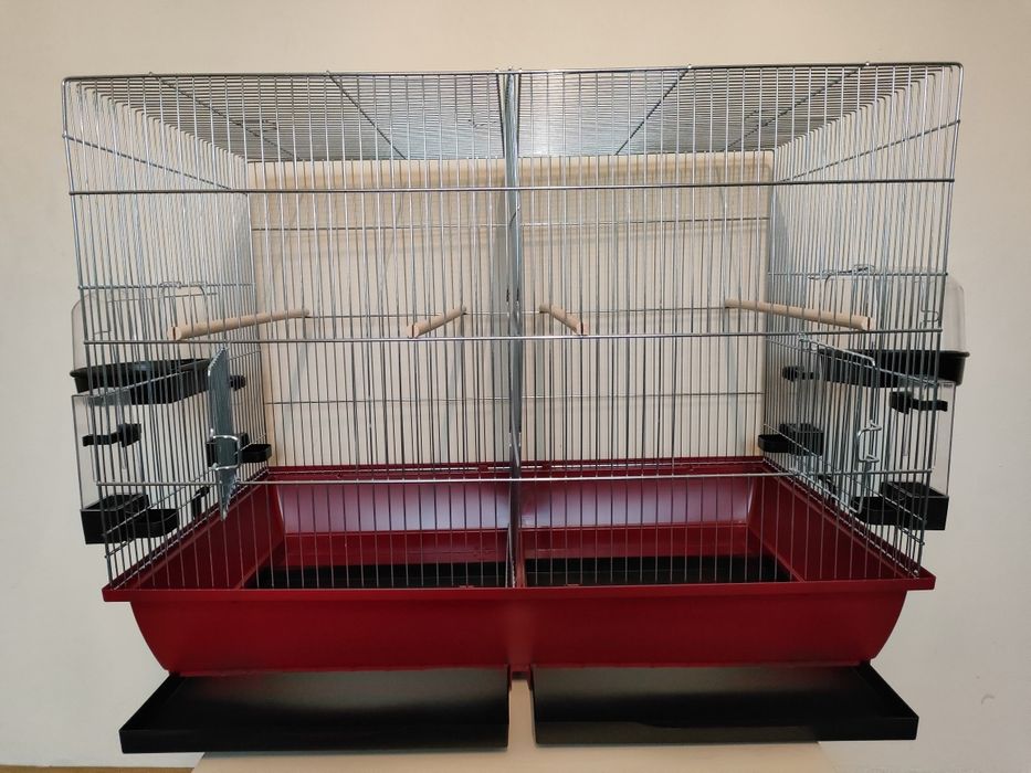 Klatka dzielona dla małych i średnich ptaków, papug.