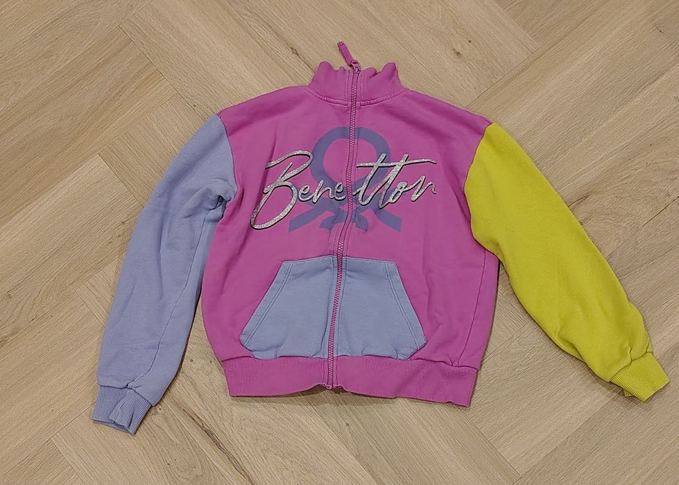 Bluza rozpinana dziewczęca kolorowa Benetton 146-152