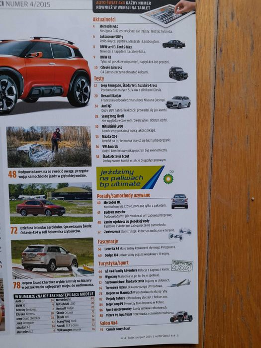 AŚ 4x4 Kadjar, Laverda, Mercedes ML, Dodge 3/4, Renegade, L200, Scout