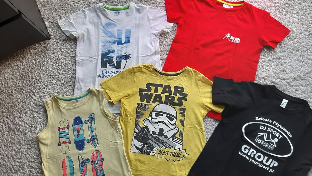 Zestaw 3szt koszulek 134 140 orlik star wars dla chłopaka lato