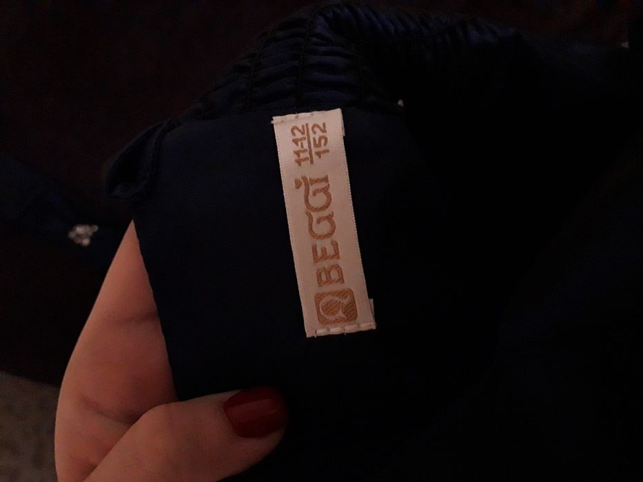 Платье детское 11-12 лет; синее ; рост 152