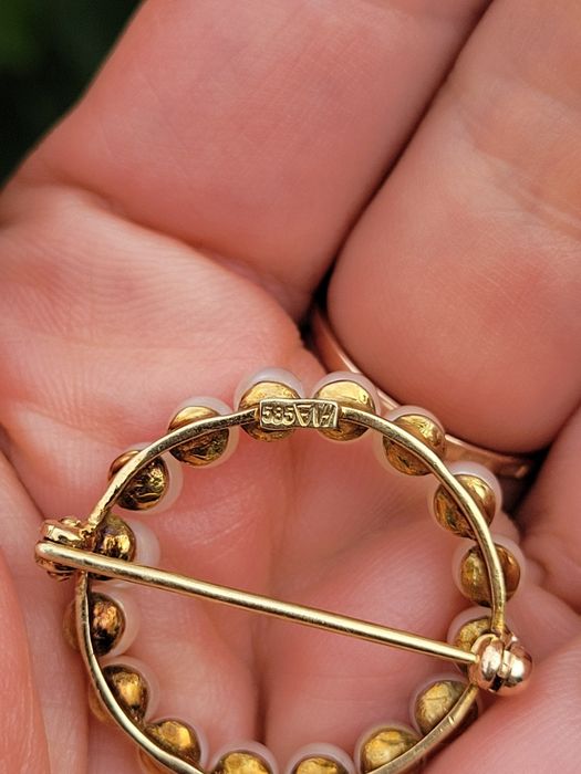 Брошь серебро ажурная