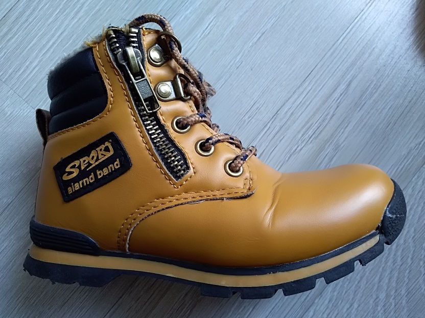 BADOXX jak NOWE! ciepłe ZIMOWE Traperki, Kozaczki rozmiar: 29 (19cm)