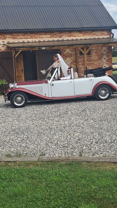 Auto kabriolet retro do ślubu