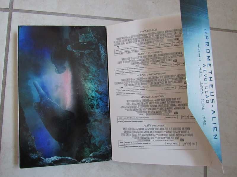 de Prometheus a Alien - A Evolução (9 Blu-Ray) com selo IGAC + 3 DVD