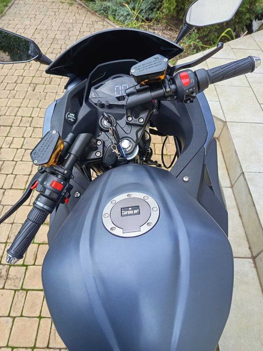 Электромотоцикл Ninja Электробайк 2950W, шлем в подарок, Зеленый