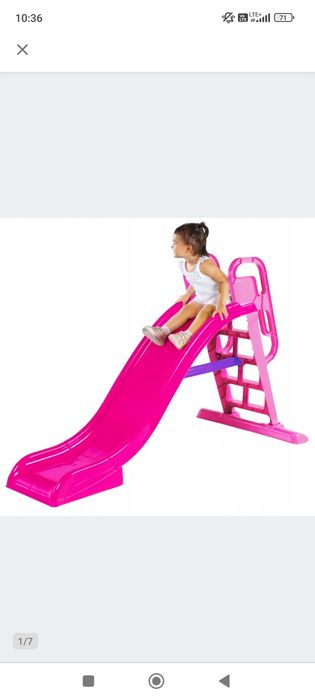 Zjeżdżalnia XXL różowa mega