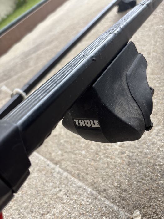 Barras de tejadilho Thule Rapid System 754 + Fit Kit 1254 + SquareBar — Excelente estado