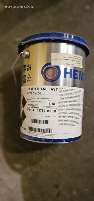 Farba Poliuretanowa HEMPEL HEMPATHANE FAST DRY 55750 RAL 8017 - Zestaw