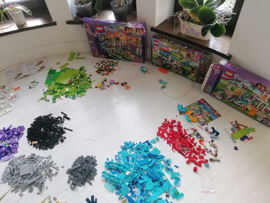 Lego 41130 kolejka, 41339 kemping, 41313 basen, 3315 dom + dodatki