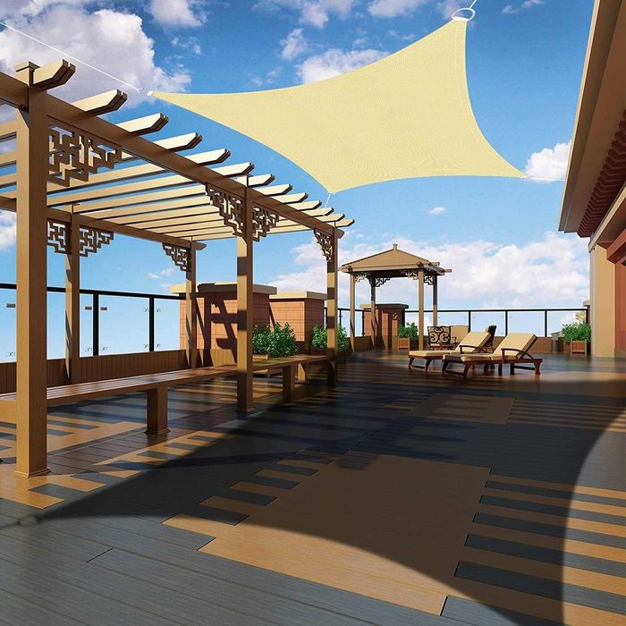 Toldo/Vela de Sombra Ankuka 4x5m - Bege