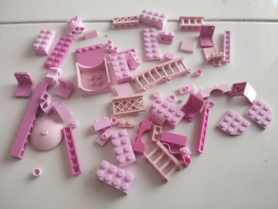 LEGO peças original cor rosa