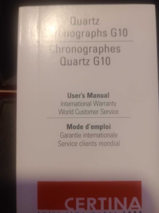 Relógio certinha 1888 chronographes