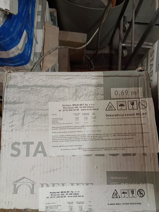 Płytki gipsowe stara cegła