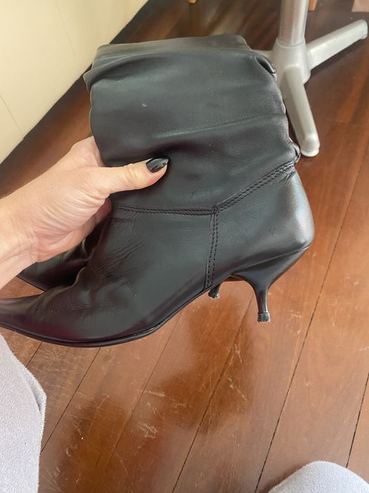 Botas pretas pele 38