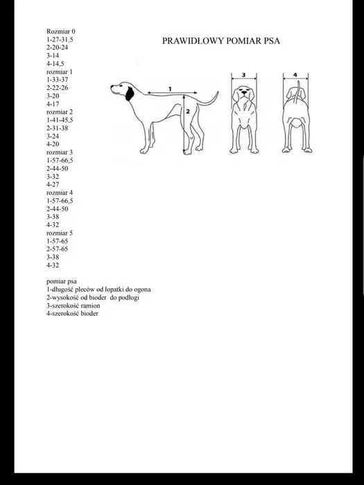 Wózek rehabilitacyjny dla psa rozmiar nr 1 dla każdej rasy polski